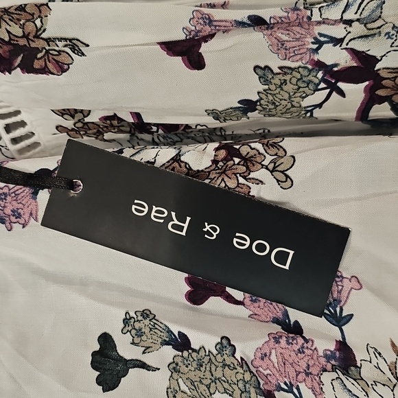 Doe & Rae X Revolve LS Floral Blouse Sz M NWT - Picture 11 of 13